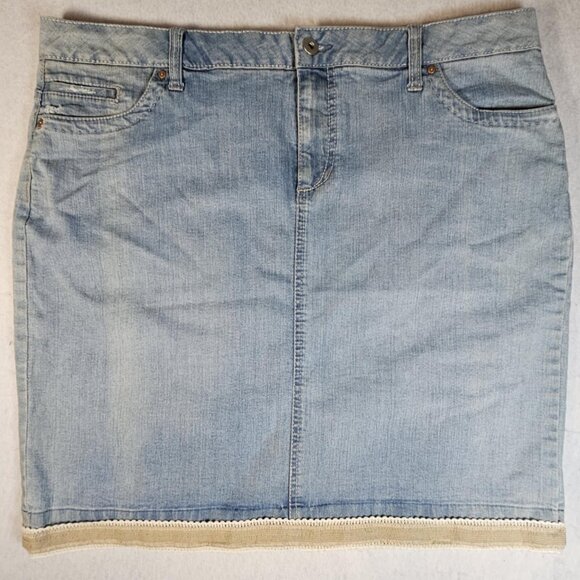 Fashion Bug Denim Skirt Size 16 - Picture 1 of 8